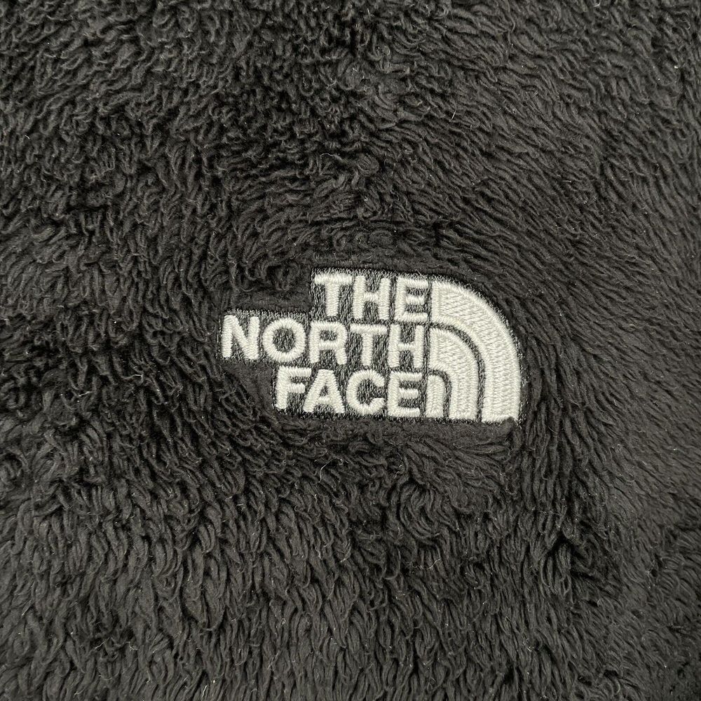 North Face Fuzzy Jacket Soft Shell Full Zip Mock Neck Fleece Size Small Black - Picture 3 of 10